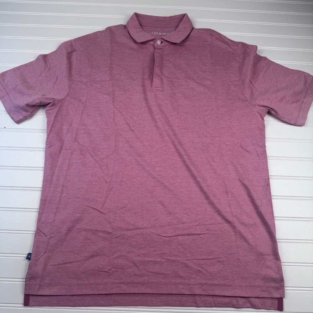 Mizzen + Main Men's XL Trim Short Sleeve Polo
